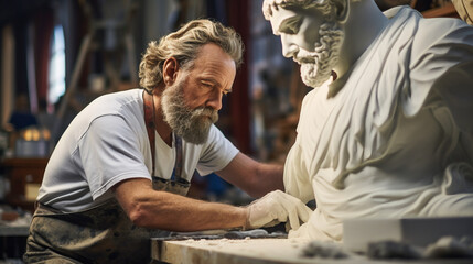 A Sculptor  Work in Progress