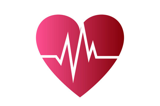 icon heart frequency isolate on transparent background PNG file