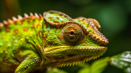Colorful  Chameleon. Generative AI