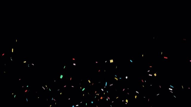 Confetti Particles. With Alpha Channel Prores4444.