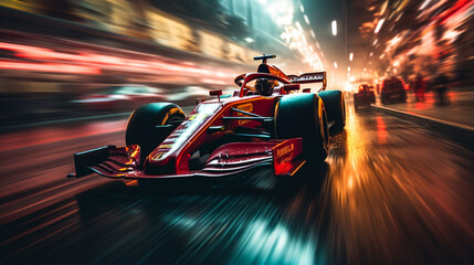 High-Speed Formula 1 Racing