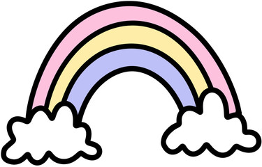 Fototapeta premium illustration of a rainbow