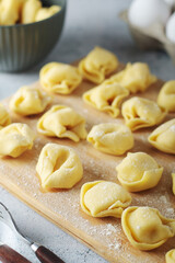 Tortellini - dumplings typical dish from Italian cuisine	