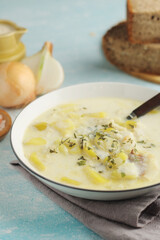 Cullen Skink, traditional fish soup, Scottish cuisine