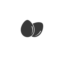 Eggs Food Icon Solid Breakfast silhouette