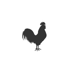 Farm animals cock rooster icon vector