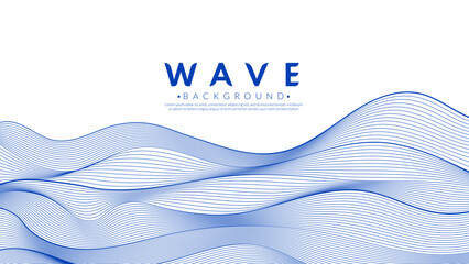 Abstract blue water wave line pattern background. Japanese style concept. Vector illustration. Graphic vector flat design.