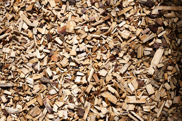 wood chips as a background