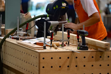 person working on a machine in a factory