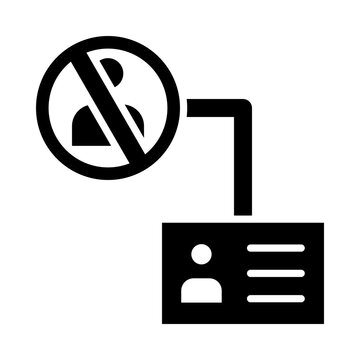 DeIdentification Glyph Icon Design
