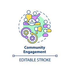 2D editable multicolor icon community engagement concept, simple isolated vector, sustainable fashion thin line illustration.