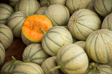 Melon fruits from the Reunion Island