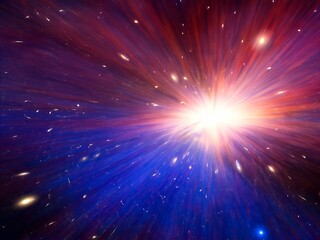 Naklejka premium brief bright flash of a massive star supernova