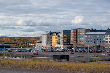 Fototapeta premium KIRUNA, SWEDEN - SEPTEMBER 13, 2023: The New city center of Kiruna.