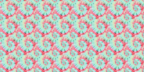 Candy Psychedelic Kaleidoscope. Seamless. Tiedye
