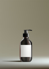 Abstract 3D Vector minimal scene for mockup product display. Cosmetic product background for sale event concept. Stage showcase on beige display studio background. Vector EPS10