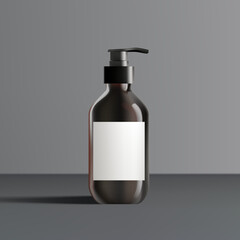 Abstract 3D Vector minimal scene for mockup product display. Cosmetic product background for sale event concept. Stage showcase on grey display studio background. Vector EPS10