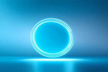 abstract blue background, background with spotlight, generative AI