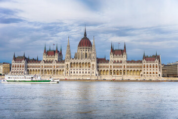 Building of Parliament in Budapest, Hungary
