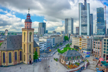 Fototapeta premium View on Frankfurt am Main, Germany