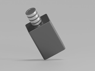 Cosmetic perfume Items 3d illustration 