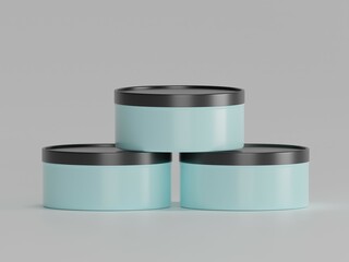 Cosmetic cream box 3d illustration 