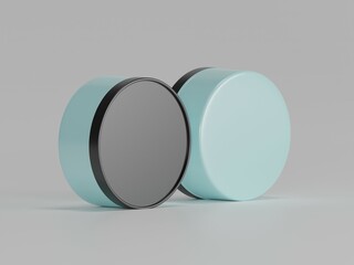 Cosmetic cream box 3d illustration 
