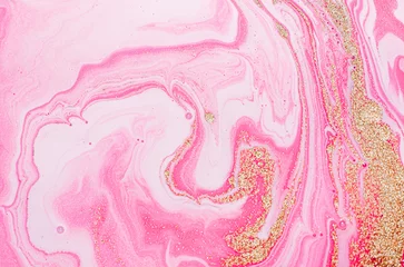 PINK SUNSET. Marble art. Similar to a rainbow, sunlight contains a full spectrum of colors. Painting. Wallpaper, background. Fashion texture. Very beautiful pattern. Magic and fantasy artwork.  © CARACOLLA