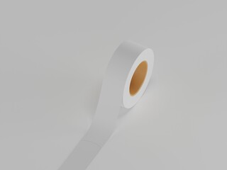 Tape 3d illustration with white background 