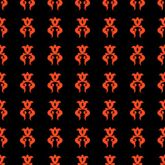 Decorative Seamless Pattern for Home Textile. Pattern with swirls and floral elementscan be used for Backgrounds, Motifs, Textile, Wallpapers, Fabrics, Templates. Design Paper For Scrapbook. Vector.