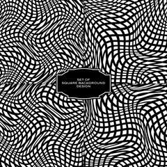 Set of 4 Abstract Classic Pattern with abstract liquid black line. Backround. Geometric Pattern for Design, Wallpaper, Fashion Print, Trendy Decor, Home Textile, Retro Decor. Vector.	
