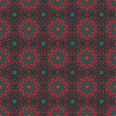Classic ornament. Decorative seamless pattern with arabesque for designer wallpaper, trendy print, trendy decor, home textile, retro decor. Vector.	