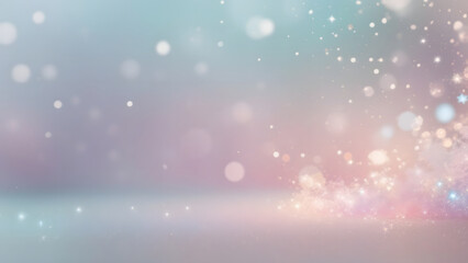 A dreamy copy space background, with a soft, pastel palette and a hint of sparkle.