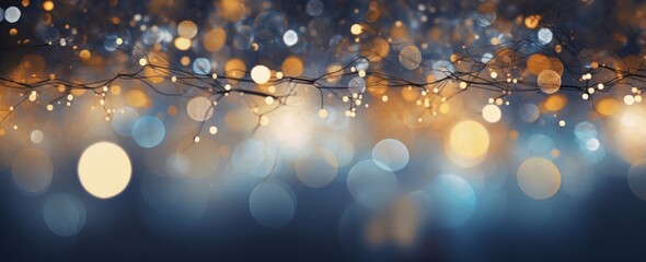 This stunning winter wallpaper of a twinkling branch lit with warm amber lights brings a feeling of holiday cheer and a magical sparkle to any space