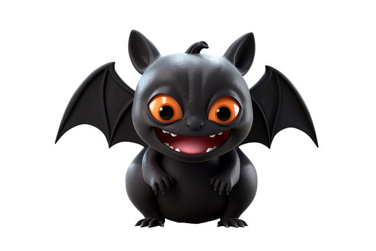 Cute halloween bat  Expression 3d