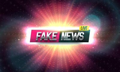 Fake news background. Vector template for your design.