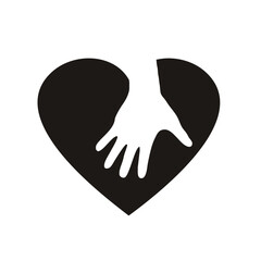 hand with love or heart