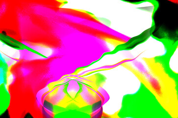 Colorful of waves on beautiful blury colors background