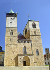 Fototapeta na wymiar St. Jacob the Greater church in Jihlava, Moravia, Czech Republic