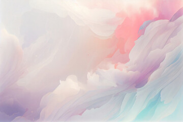 A soft cloud background with a pastel-colored gradient. Fashion color trends. Soft focus