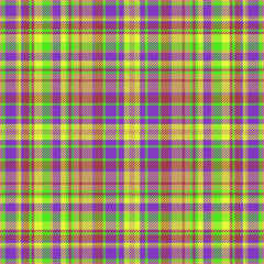 Check plaid pattern of vector tartan textile with a fabric seamless background texture.