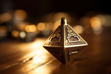 Spinning top toy for Hanukkah celebration.