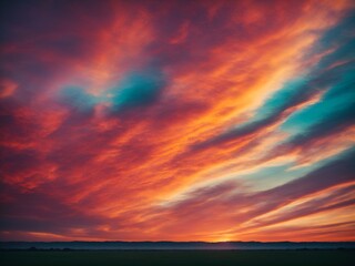 sunset over the ocean