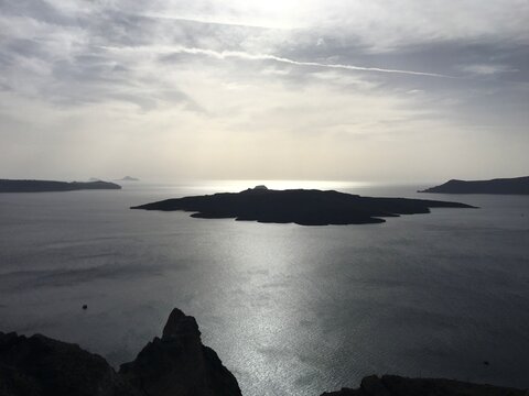 nea kanemi santorini, サントリーニ島の火山島