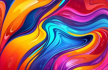 Obraz premium Abstract Colorful Fluid, Highly-textured, High-quality Details Background