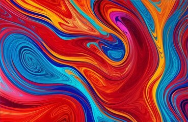 Fototapeta na wymiar Abstract Colorful Fluid, Highly-textured, High-quality Details Background