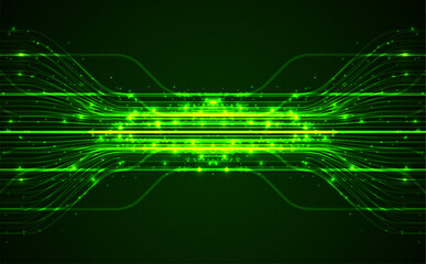 Obraz premium Technology background. Big data visualization concept