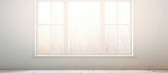 Background of an empty room in a house with a blurred window and door