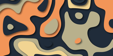 Abstract colorful paper cut background design .Abstract vector seamless pattern with shadows Trendy multicolor contemporary design for prints,flyers,banners,brochures,invitations,covers.