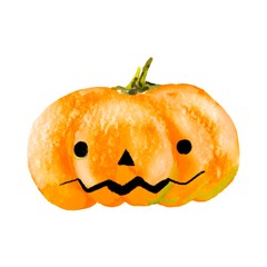 Pumpkin for Halloween or Thanksgiving, for autumn decorative design, Halloween invitation, harvest